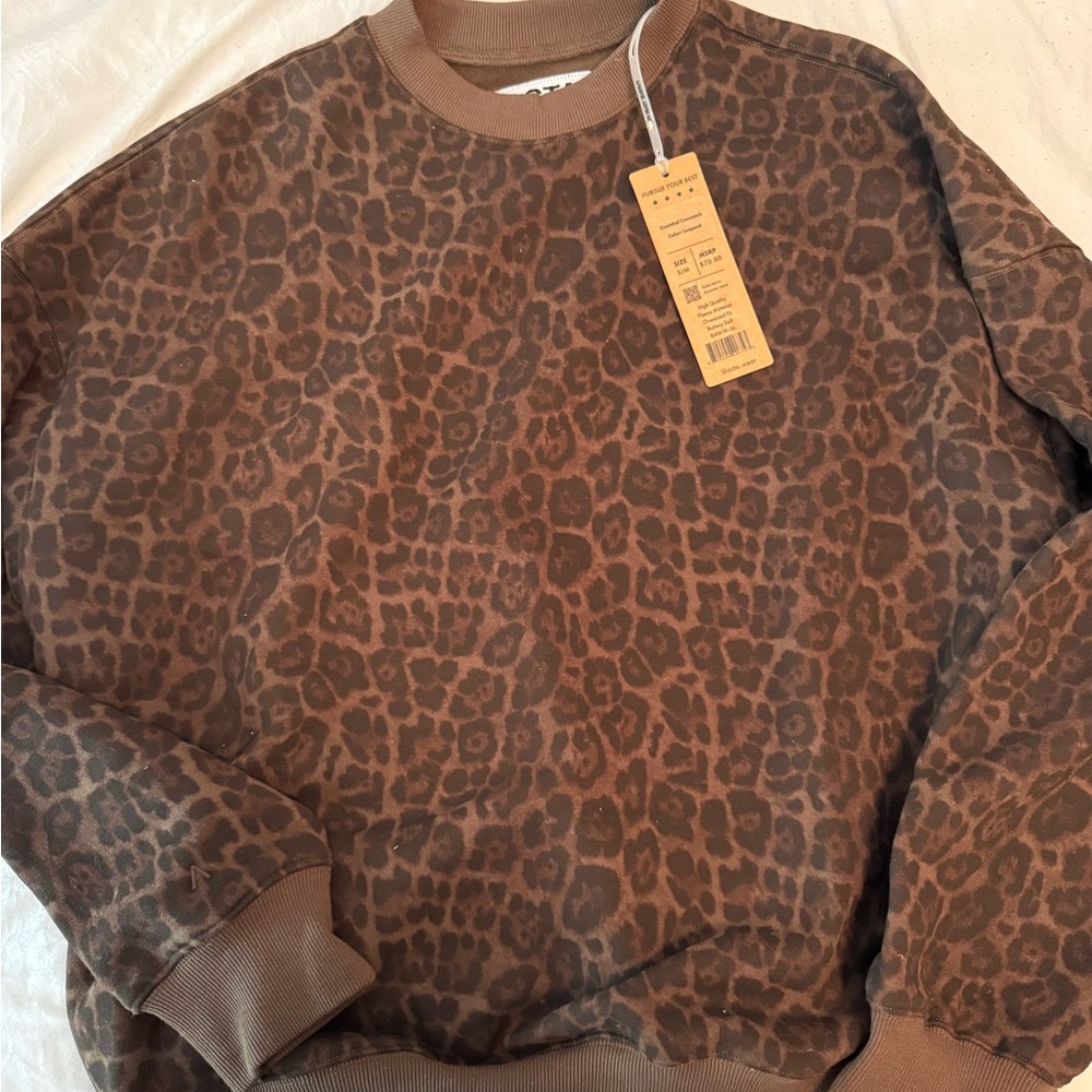 ACTA Leopard Essential Crewneck